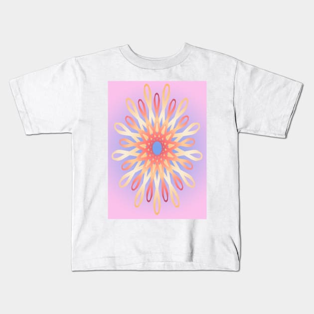 Flower Pinky Kids T-Shirt by Shop Ovov